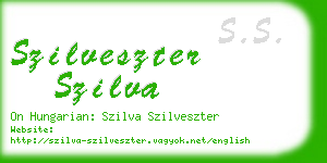 szilveszter szilva business card